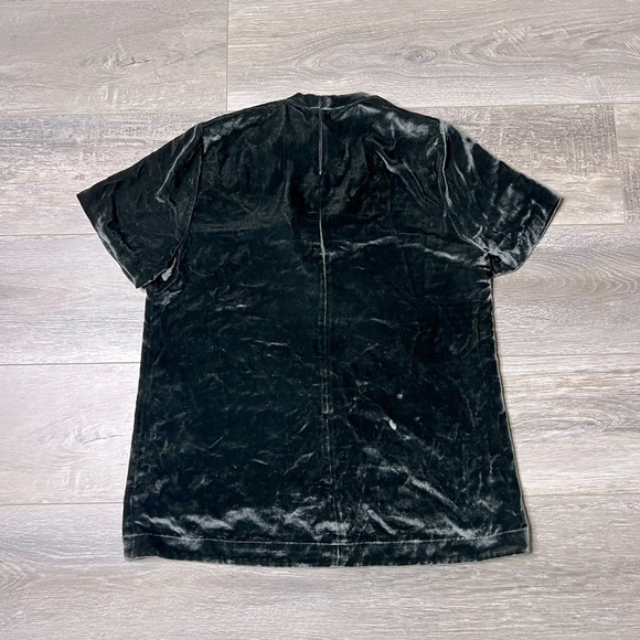 Madewell Choker Top Dark Greenish Grayish Velvety Look & Feel EUC Women's - Picture 4 of 10